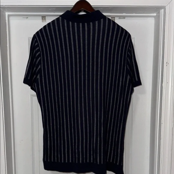 Todd Snyder Vertical Stripe Bungalow Polo Shirt